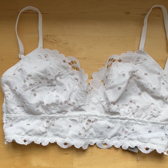 NWT white Aerie lace bralette - size Small - Picture 8 of 8
